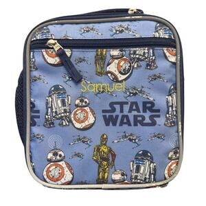 Pottery Barn Kids Star Wars Lunch Box R2-D2 BB-8 C-3PO Insulated Blue Samuel
